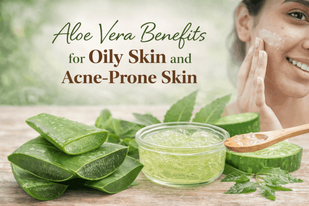 aloe vera benefits for oily skin with natural face care routine