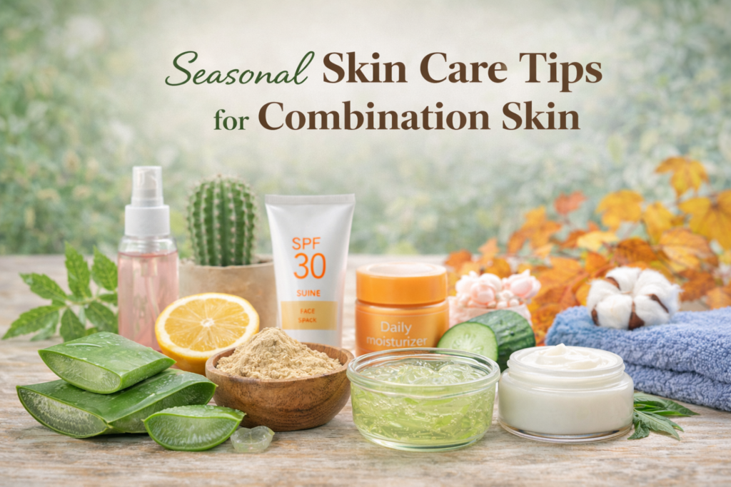 seasonal skin care tips for combination skin in Indian weather