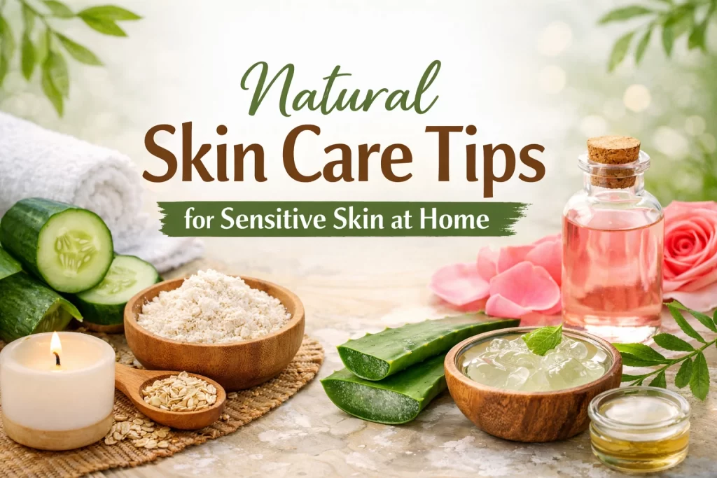 Natural skin care tips at home for sensitive skin
