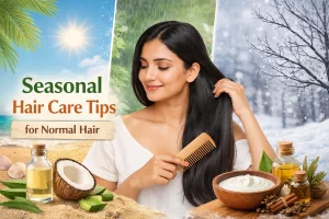 Seasonal hair care tips using natural oils for normal hair